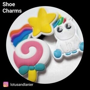 Shoe Charms "Unicorn" Charms Set of 3